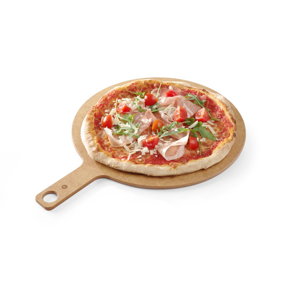 Hendi Pizzabrett mit Griff, ⌀356x(H)6mm