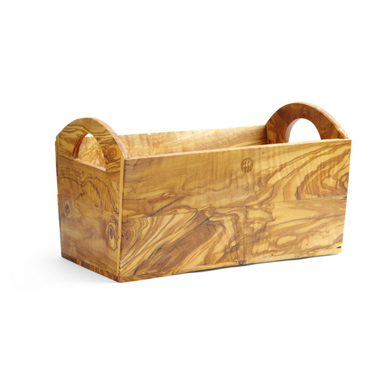 Hendi Brotkasten aus Olivenholz, 245x198x(H)194mm