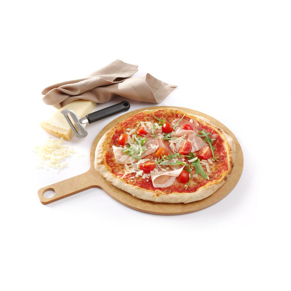 Hendi Pizzabrett mit Griff, ⌀305x(H)6mm