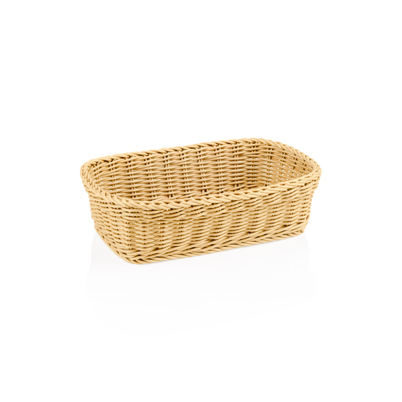 Weaver Pro Korb Tischkörbe, 31 x 21 x 9 cm, hellbeige, Polypropylen