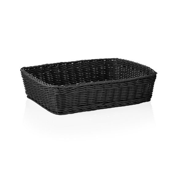 Weaver Pro Korb Systemkörbe, 40 x 30 x 10 cm, schwarz, Polypropylen