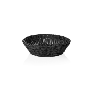Weaver Pro Korb Tischkörbe, Ø 29 cm, Höhe 7 cm, schwarz, Polypropylen