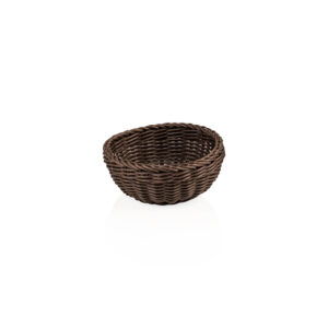 Weaver Pro Korb Tischkörbe, Ø 20 cm, Höhe 8 cm, braun, Polypropylen