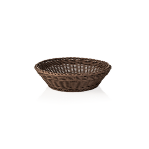Weaver Pro Korb Tischkörbe, Ø 29 cm, Höhe 7 cm, braun, Polypropylen
