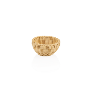 Weaver Pro Korb Tischkörbe, Ø 16 cm, Höhe 8 cm, hellbeige, Polypropylen