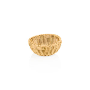 Weaver Pro Korb Tischkörbe, Ø 20 cm, Höhe 8 cm, hellbeige, Polypropylen