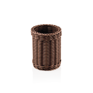Weaver Pro Besteckkorb Systemkörbe, Ø 12 cm, Höhe 15 cm, braun, Polypropylen