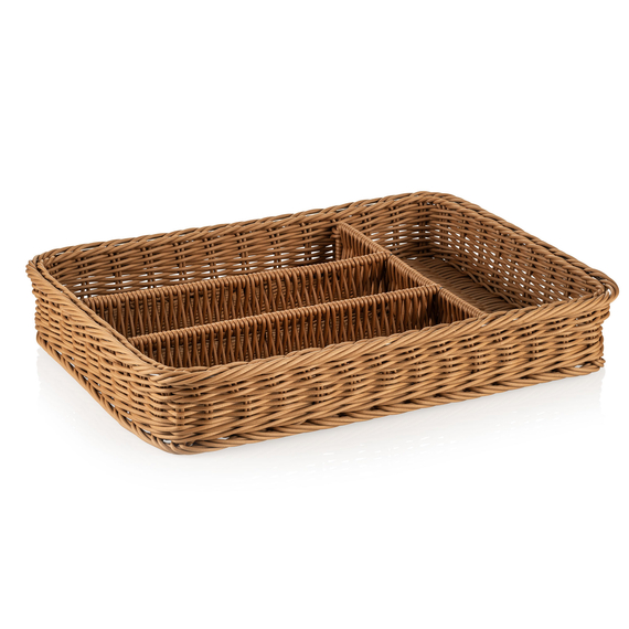 Weaver Pro Besteckkorb Systemkörbe, 40 x 30 x 6,5 cm, beige, Polypropylen