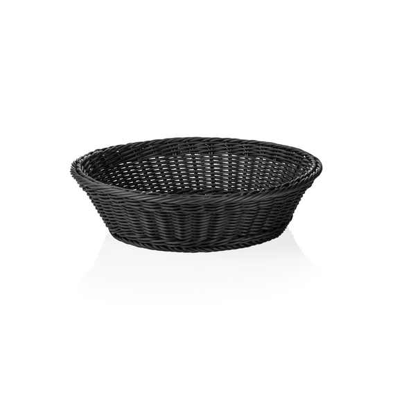Weaver Pro Korb Systemkörbe, Ø 37 cm, Höhe 9 cm, schwarz, Polypropylen
