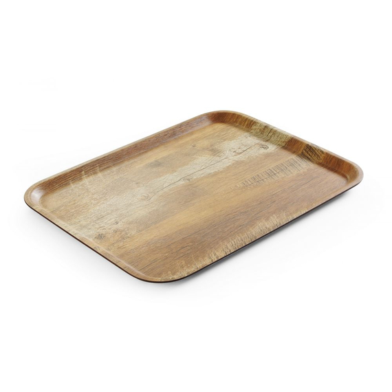 AmerBox Serviertablett aus Melamin mit Holzoptik , Holz, 330x430mm