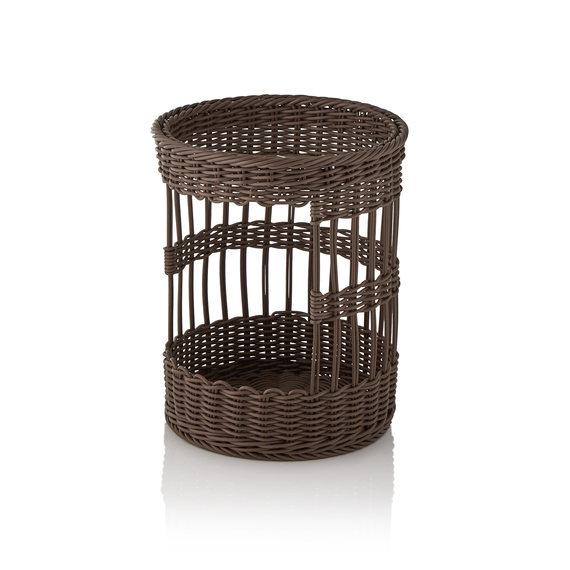 Weaver Pro Baguettekorb Systemkörbe, Ø 31 cm, Höhe 39 cm, braun, Polypropylen