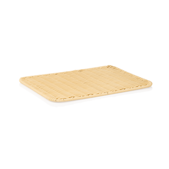 Weaver Pro Auslagetablett Systemkörbe, 40 x 30 x 1 cm, hellbeige, Polypropylen