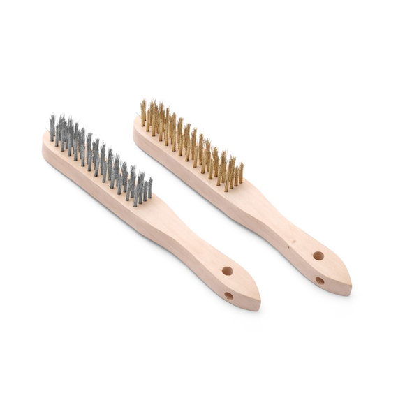 Hendi Drahtbürsten-Set aus Messing und Edelstahl - 2 Stk., 2 Stk., (L)290mm