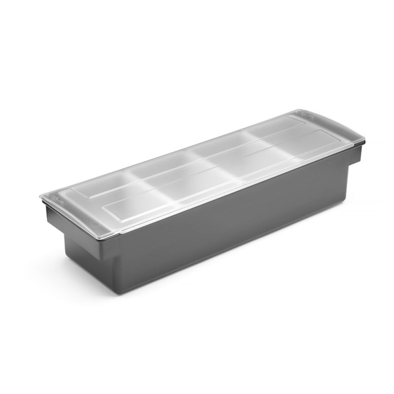 BarUp Zutatenbehälter – 4 Fächer, 480x150x(H)100mm