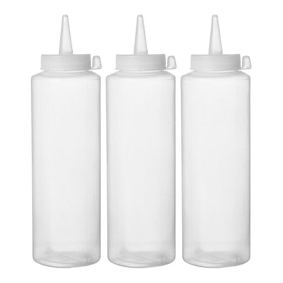 Hendi Spenderflaschen, 3er Set, 0,35L, Transparent, 3 Stk., ⌀55x(H)205mm