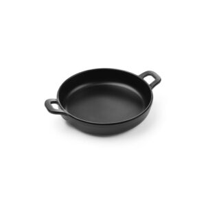 Hendi Miniatur-Pfanne aus Melamin, rund, Schwarz, 189x147x(H)37mm