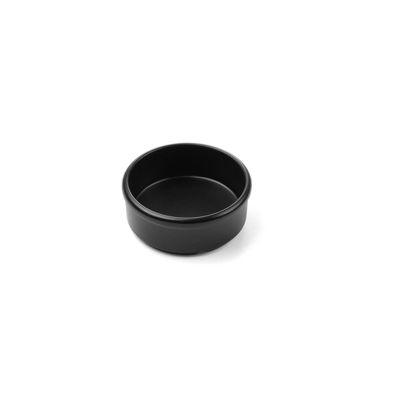 Hendi Butter- & Saucenschälchen - 3 Stk., Schwarz, 3 Stk., ⌀80x(H)30mm