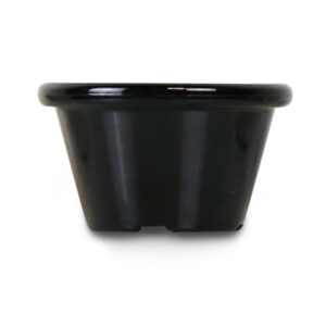 Hendi Auflaufförmchen - 12 Stk., 0,045L, Schwarz, 12 Stk., ⌀60x(H)35mm