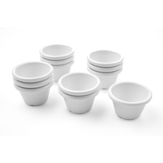 Hendi Auflaufförmchen - 12 Stk., 0,045L, Elfenbein, 12 Stk., ⌀60x(H)35mm