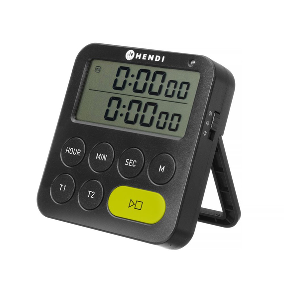 Hendi Timer, doppelt, Schwarz, 82x20x(H)86mm