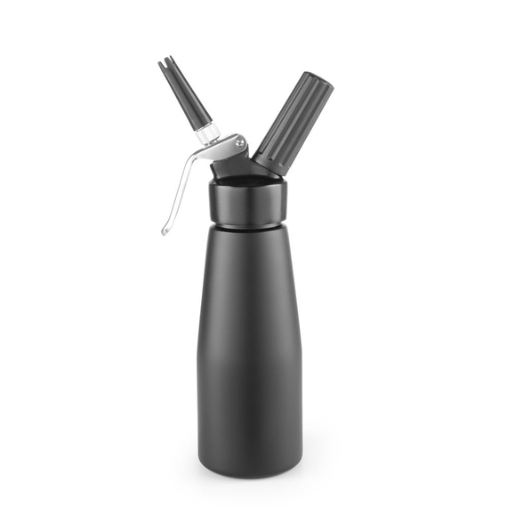 Hendi Sahnespender, schwarz, Kitchen Line, 0,5L, Schwarz, ⌀80x(H)260mm