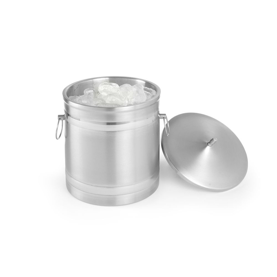 BarUp Eiskübel doppelwandig, 5L, Silber, ⌀200x(H)230mm