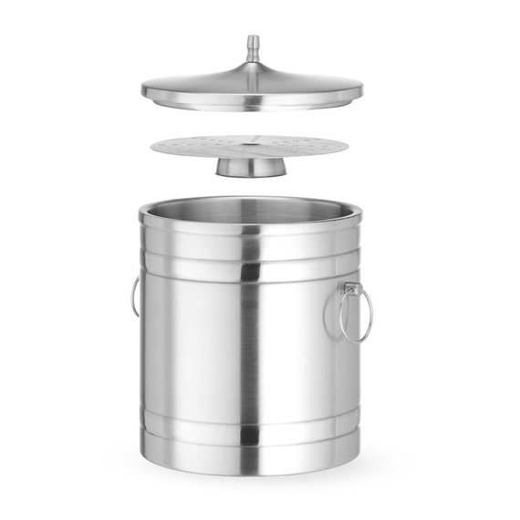 BarUp Eiskübel doppelwandig, 5L, Silber, ⌀200x(H)230mm