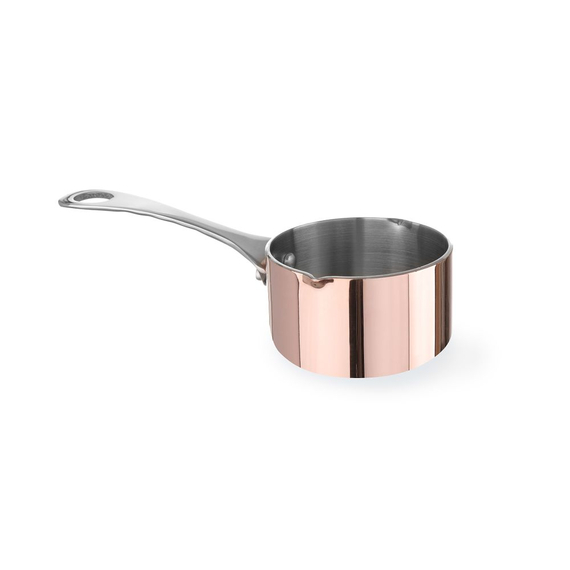 Hendi Miniatur-Kasserolle mit Ausgießer, 0,05L, ⌀50x(H)30mm