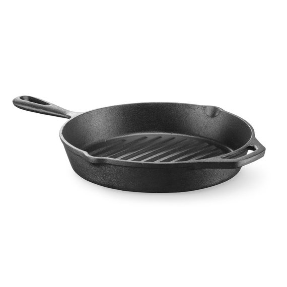 Hendi Gusseisen-Grillpfanne, 398x265x(H)48mm