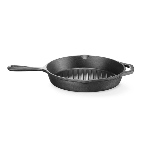Hendi Gusseisen-Grillpfanne, 398x265x(H)48mm