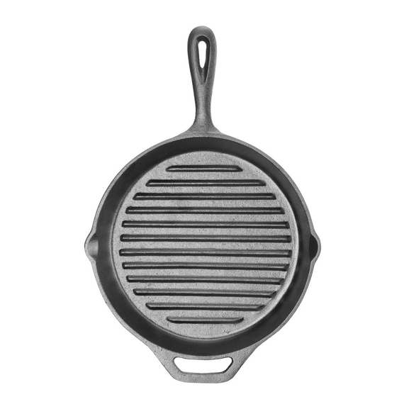 Hendi Gusseisen-Grillpfanne, 398x265x(H)48mm