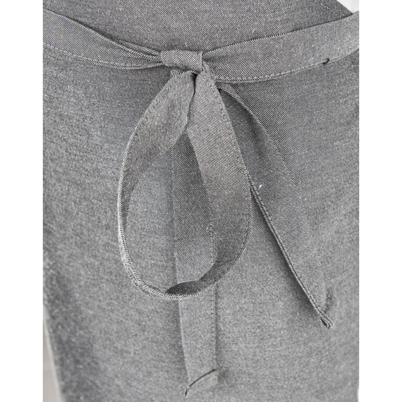 Nino Cucino Latzschürze, Mischgewebe, grau, L. 92 cm