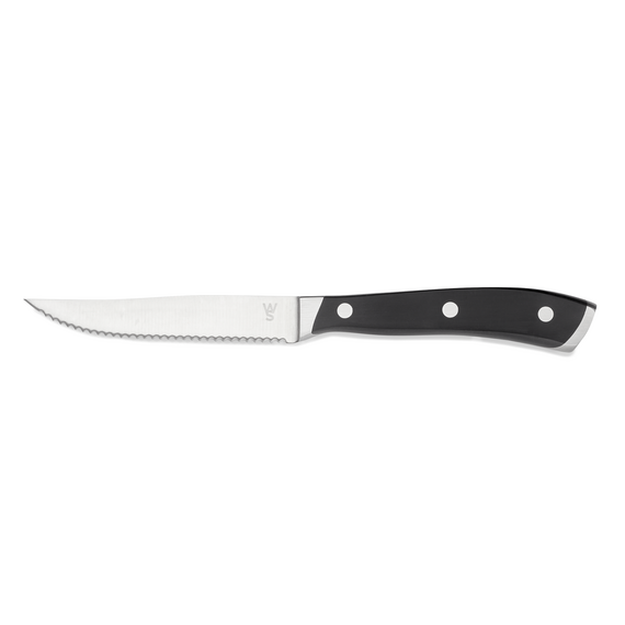 Was Germany Steakmesser Set, mit ABS Kunststoffgriff, 23 cm, Set á 6 Stück, ABS Kunststoff, Chromstahl 13/0