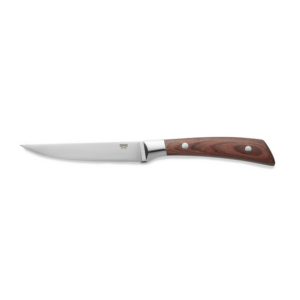 Carlos Steakmesser Set, mit rotem Pakkaholzgriff, 24 cm, Set á 6 Stück, Klingenstahl 420, Holz
