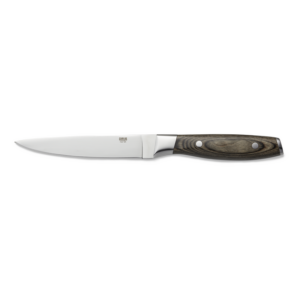Carlos Steakmesser Set, mit braunem Pakkaholzgriff, 25 cm, Set á 6 Stück, Klingenstahl 420, Holz