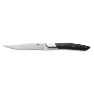 Carlos Steakmesser Set, mit schwarzem Sandelholzgriff, 24 cm, Set á 6 Stück, Klingenstahl 420, Holz
