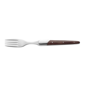 Carlos Steakgabel Set, mit rotem Pakkaholzgriff, 22,5 cm, Set á 6 Stück, Klingenstahl 420, Holz