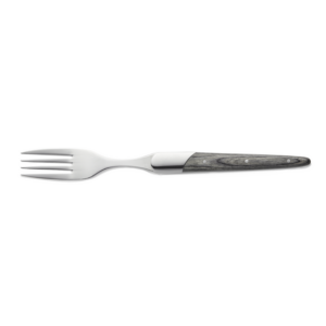 Carlos Steakgabel Set, mit grauem Pakkaholzgriff, 22,5 cm, Set á 6 Stück, Klingenstahl 420, Holz
