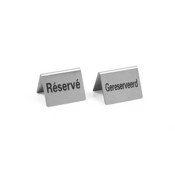 Hendi Tischschild Reserviert - 4 Stk., Gereserveerd, 50x35x(H)40mm