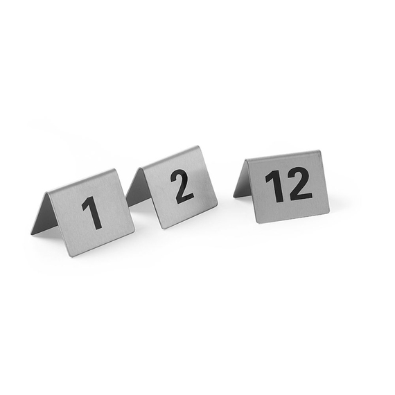 Hendi Tischnummern, Nummer 1-12, 50x35x(H)40mm