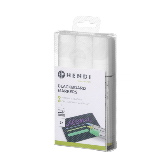 Hendi Kreidemarker 15 mm, 3x weiß