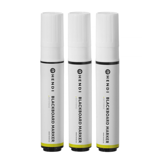 Hendi Kreidemarker 15 mm, 3x weiß