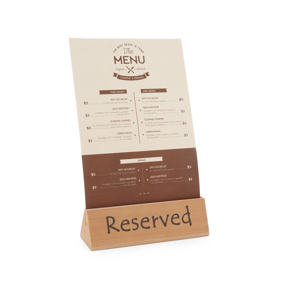 Hendi Tischschild Reserviert, reserved, 152x44x(H)44mm