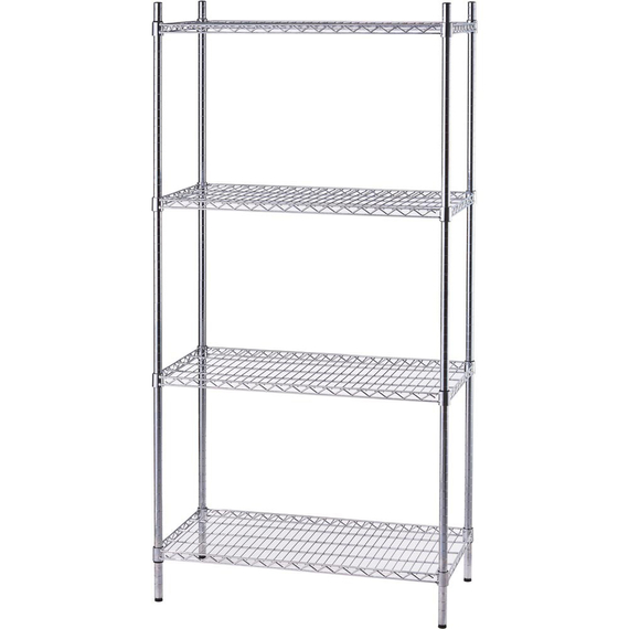 Stalgast Lagerregal aus Chromstahl 610x610x1800 mm (BxTxH)