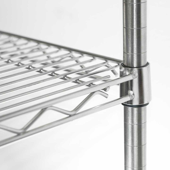 Stalgast Lagerregal aus Chromstahl 1825x610x1800 mm (BxTxH)