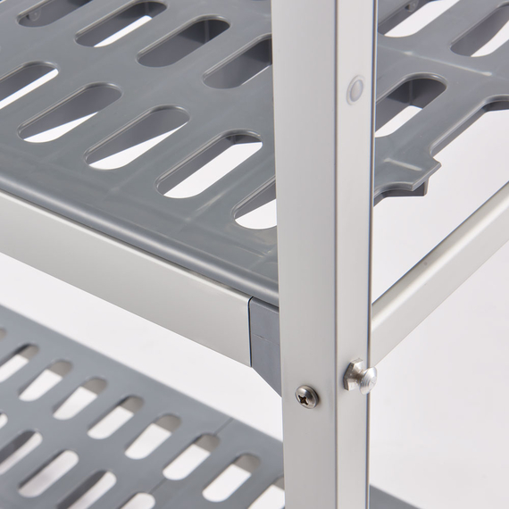 Stalgast Lagerregal aus Aluminium, 900x460x1680 mm (BxTxH)