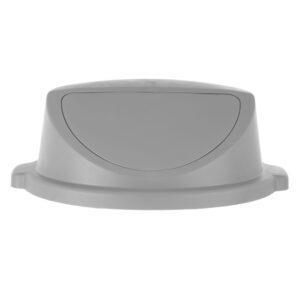 AmerBox Push-Deckel für Abfalleimer rund, Passend für 691038, Hellgrau, ⌀580x(H)190mm