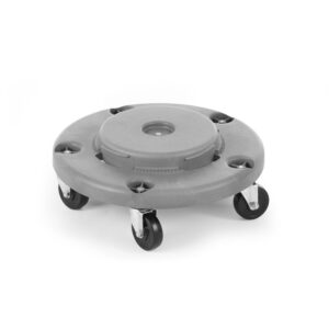 AmerBox Wagen für Abfalleimer rund, Passend für 691038, Hellgrau, ⌀455x(H)165mm
