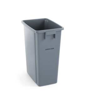 AmerBox Abfalleimer schmal, 60L, Hellgrau, 455x315x(H)580mm