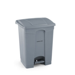 AmerBox Tret-Abfalleimer, 87L, Hellgrau, 500x410x(H)815mm